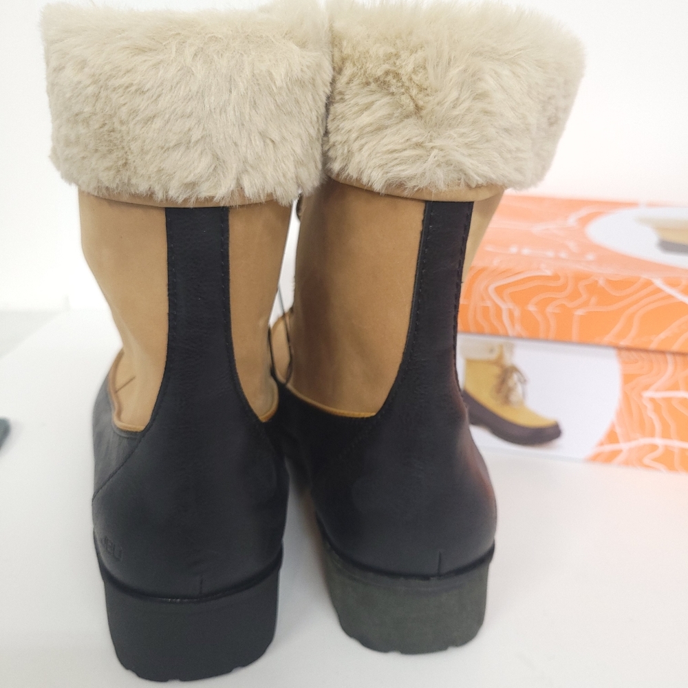 NEW JBU winter boots Southgate Tan Cozy Faux Fur Lining - Picture 8 of 9